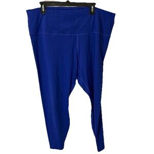 Nike Yoga Dri-Fit High Rise 7/8 Yoga Pants Womens Plus Size 3X Blue